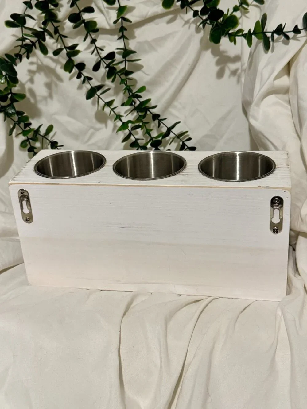 White Wooden Hair Tool Organizer – 